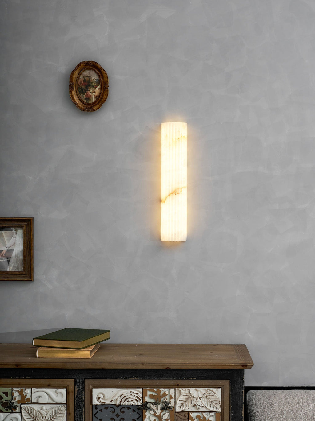 Alvia Alabaster Wall Light