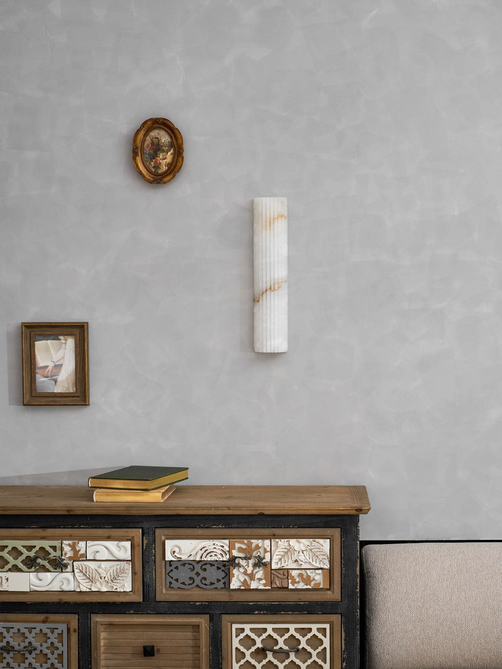 Alvia Alabaster Wall Light