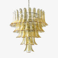 Amber Glass Petals Chandelier