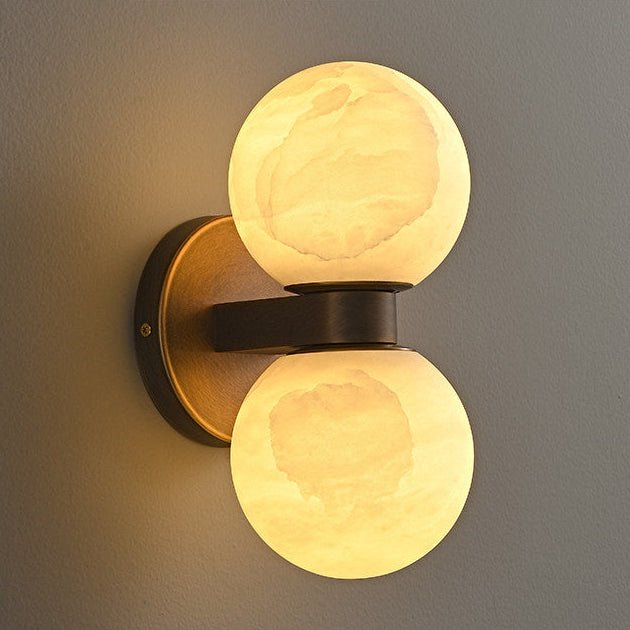 Alabaster Celestia Orb Wall Light