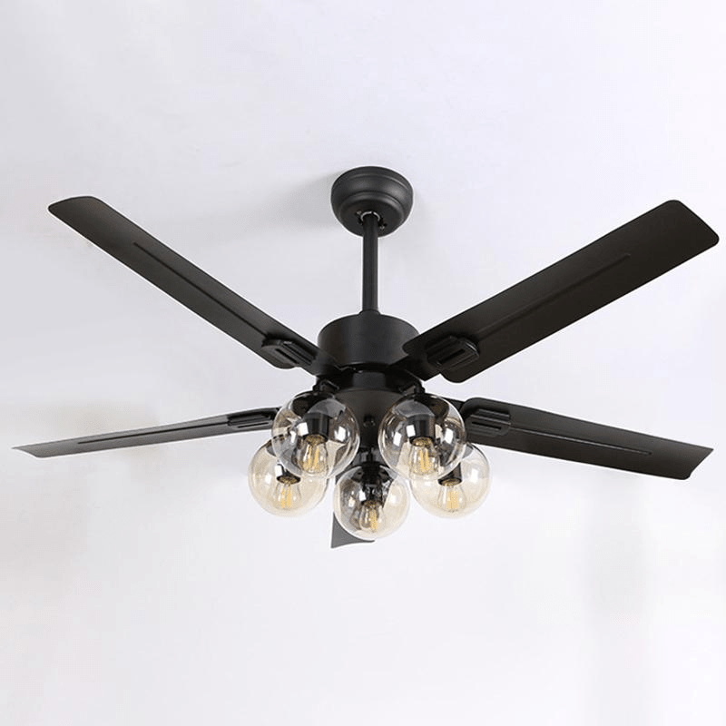 Black Vintage Ceiling Fan Light