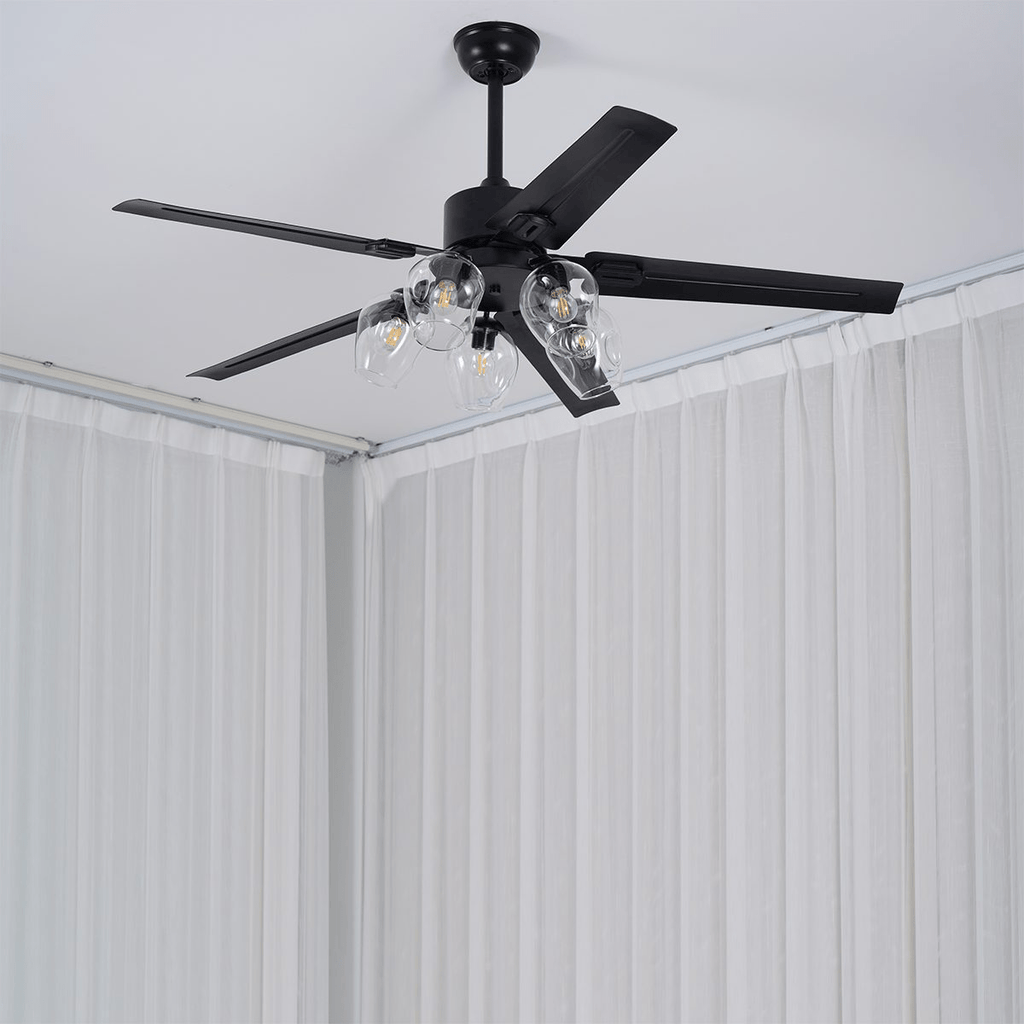 Black Vintage Ceiling Fan Light