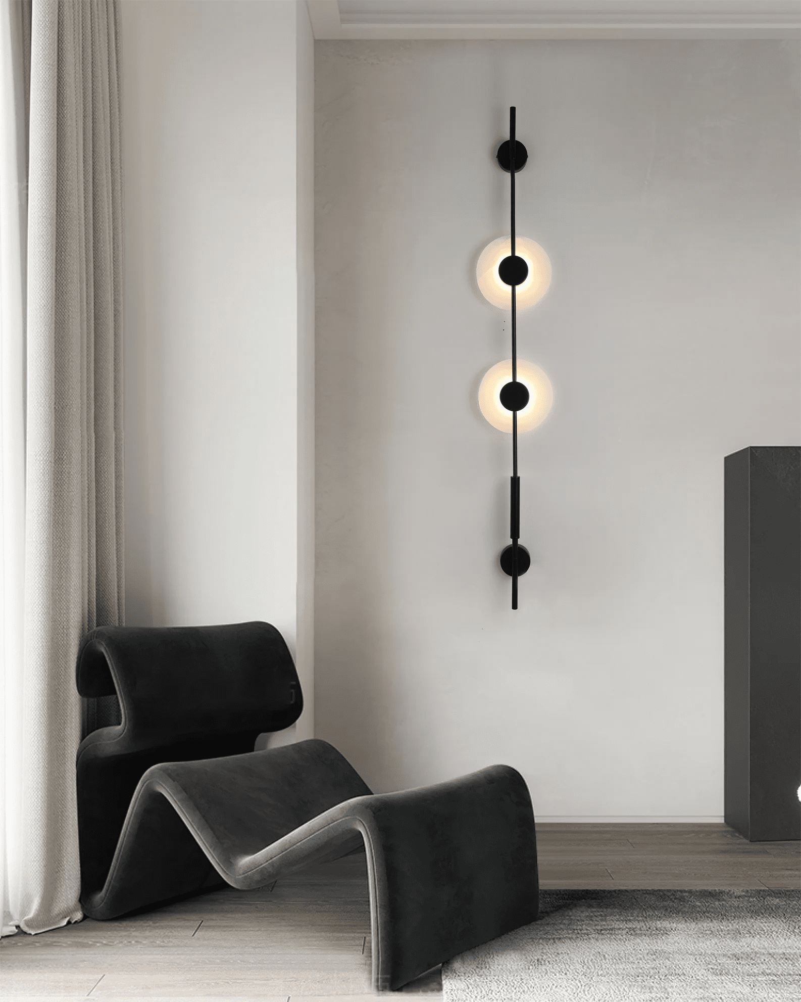Alabaster Vertical Wall Sconce