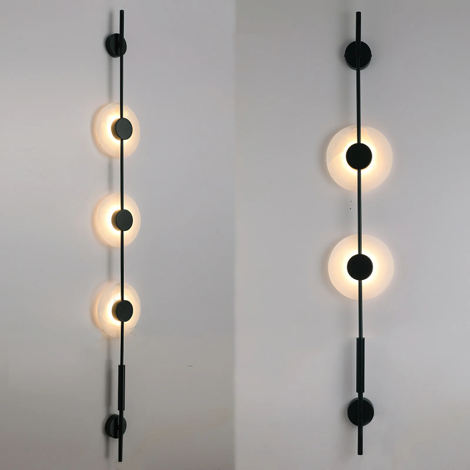 Alabaster Vertical Wall Sconce