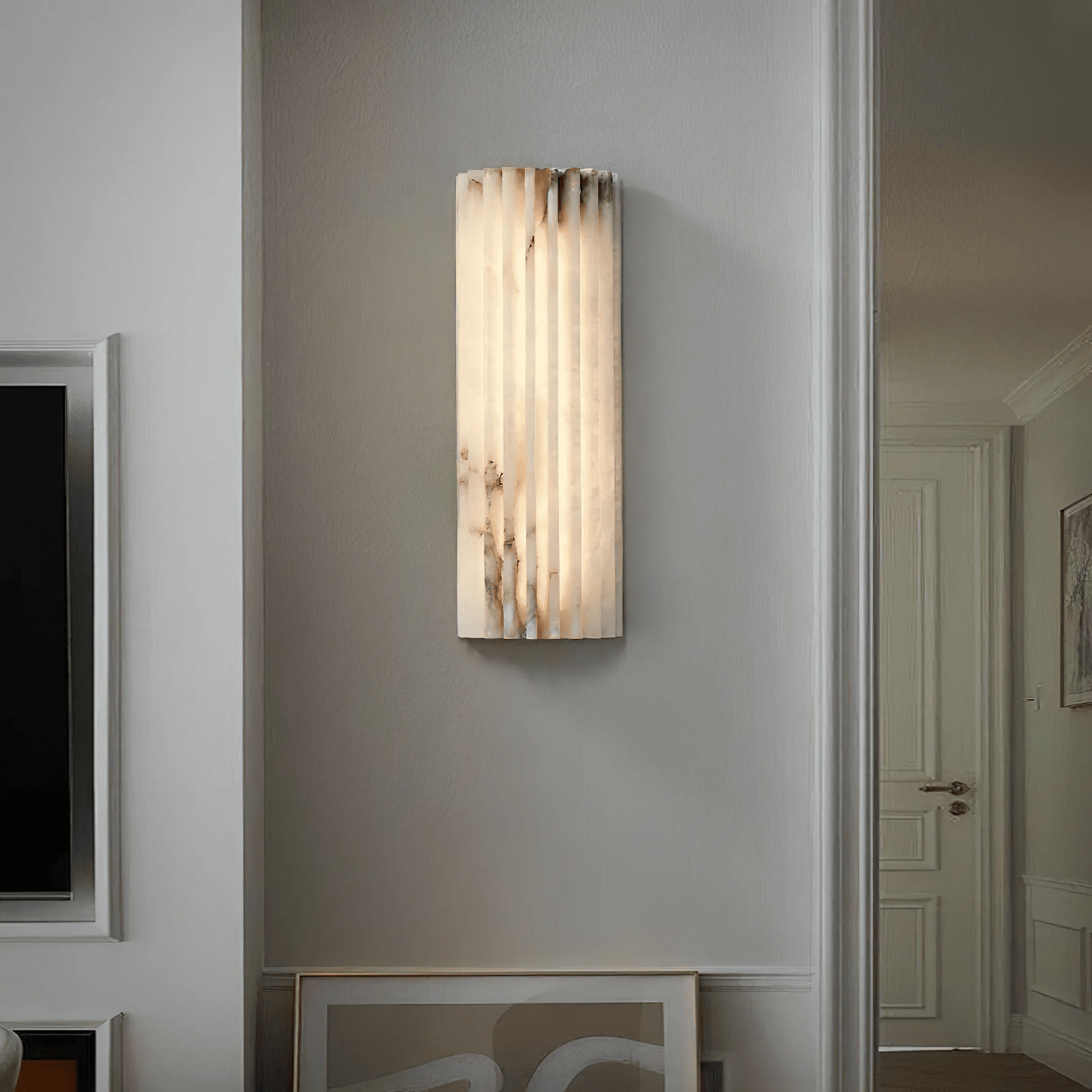Alvia Alabaster Wall Light