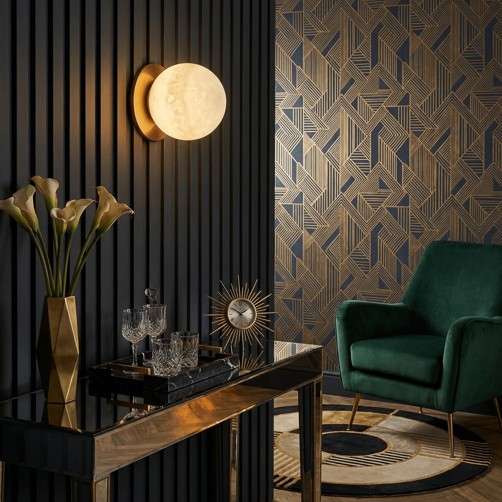 Alabaster Mini Orb Wall Lamp