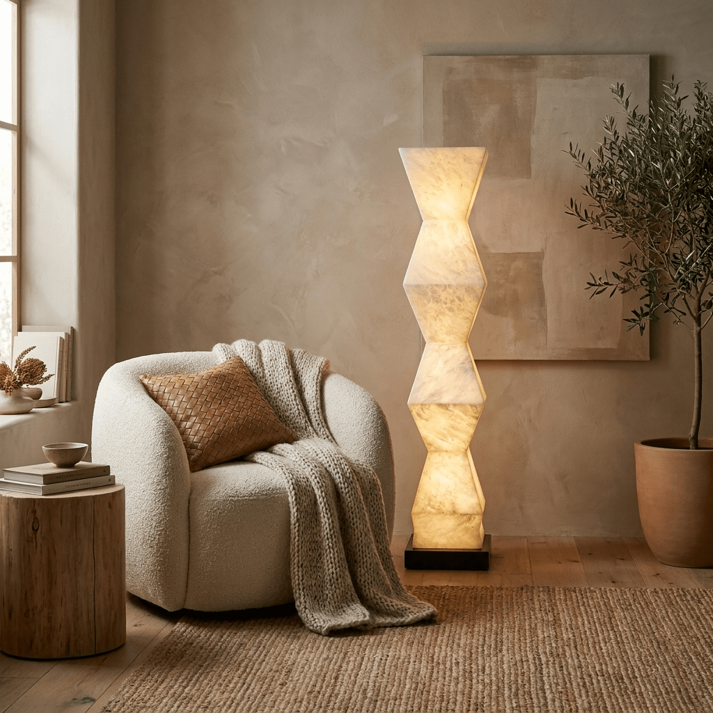 Cairn Alabaster Floor Lamp