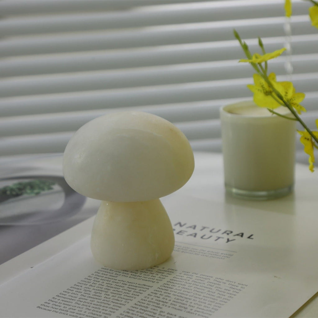 Alabaster Mushroom Table Lamp