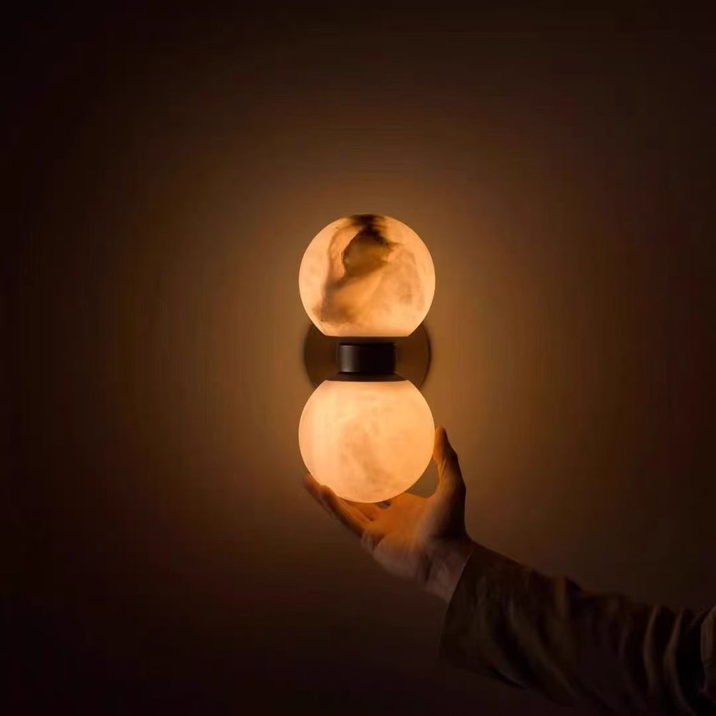 Alabaster Celestia Orb Wall Light