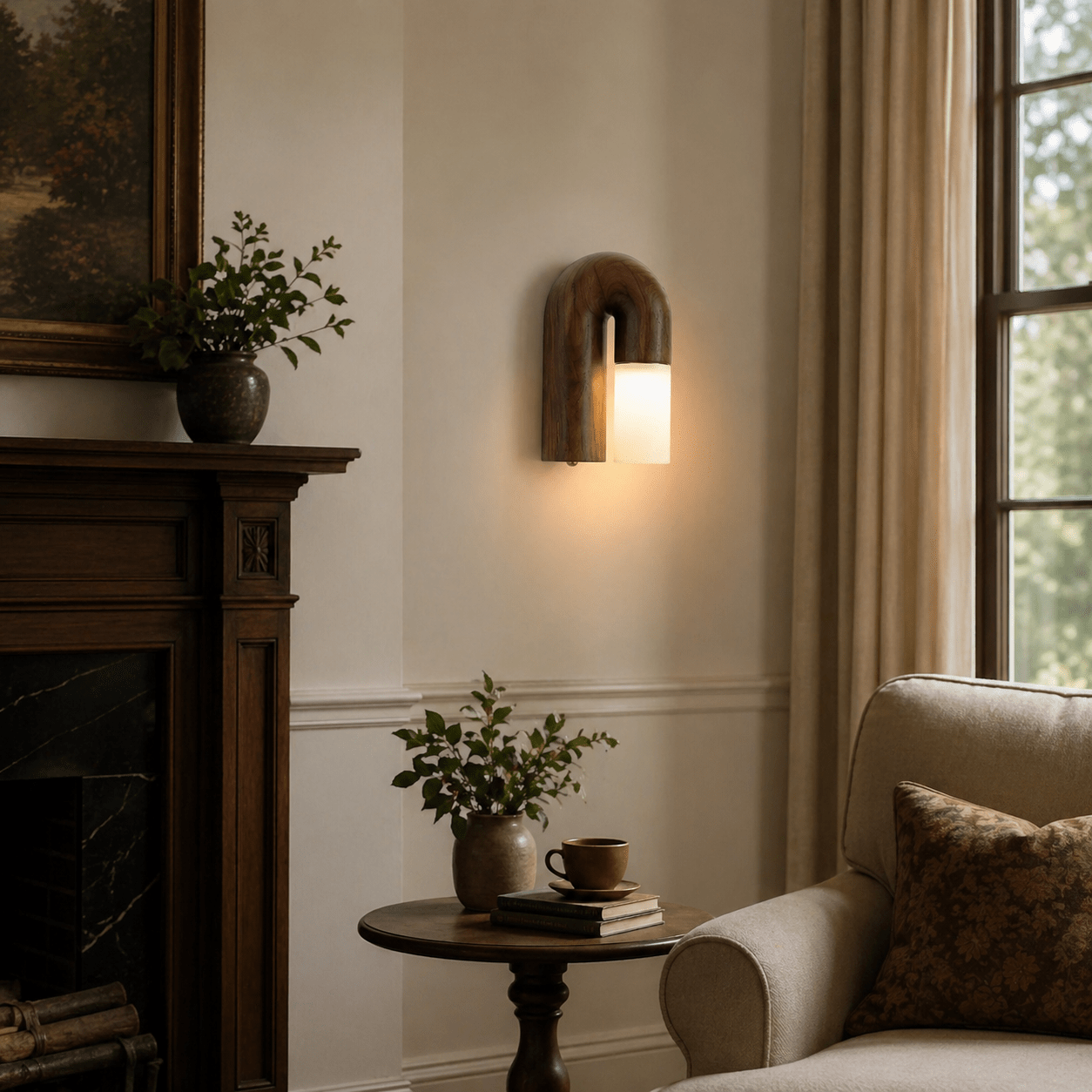 Arcus Wood Wall Lamp