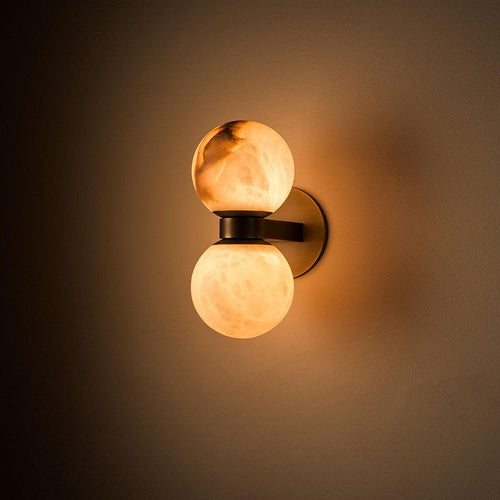 Alabaster Celestia Orb Wall Light