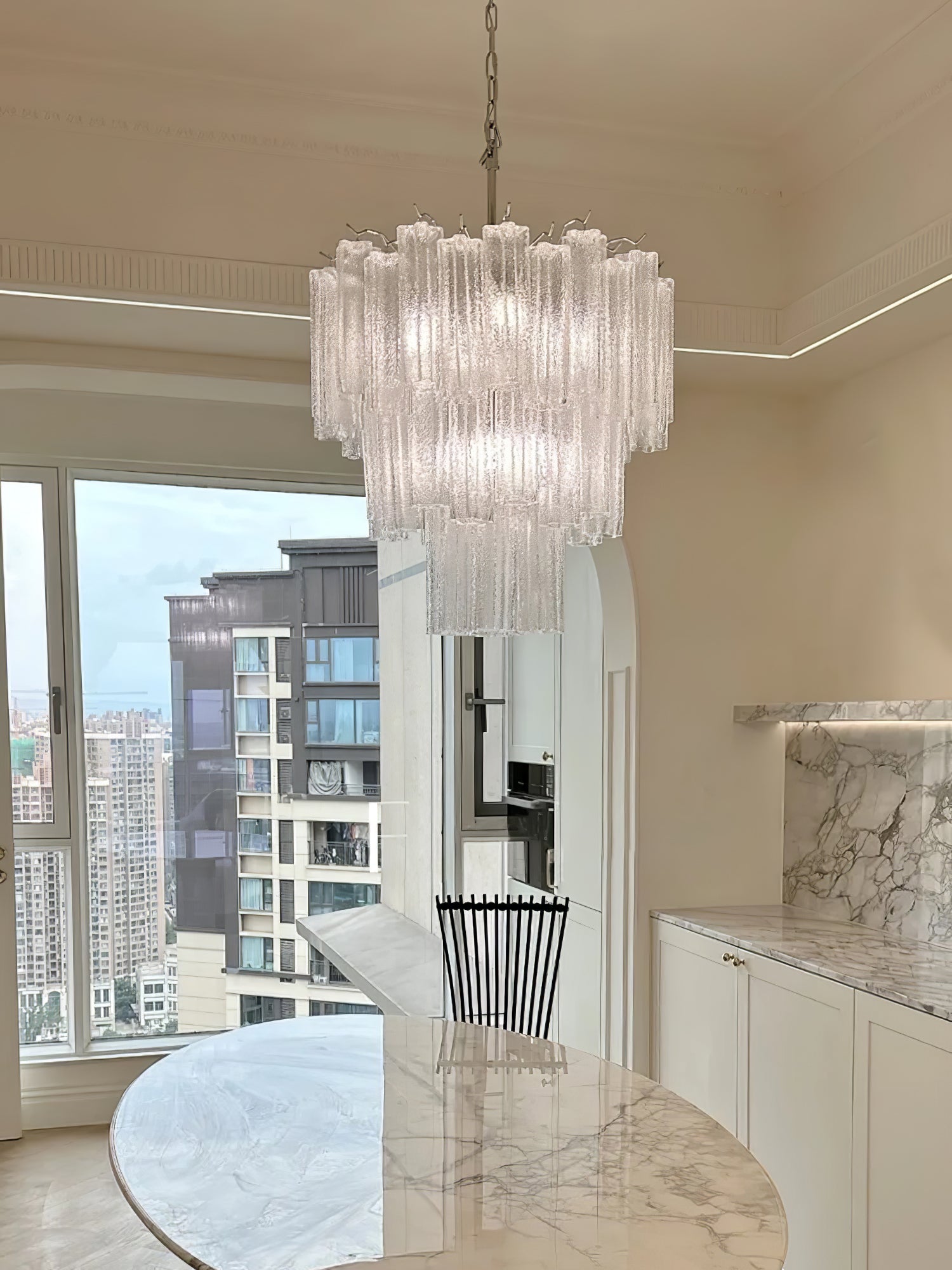 Aveline Glass Chandelier