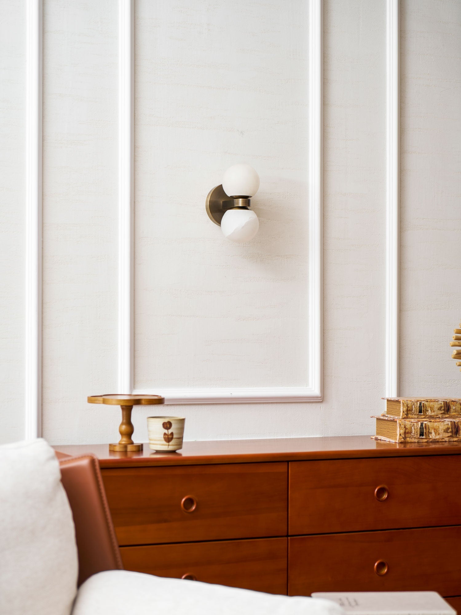 Alabaster Celestia Orb Wall Light