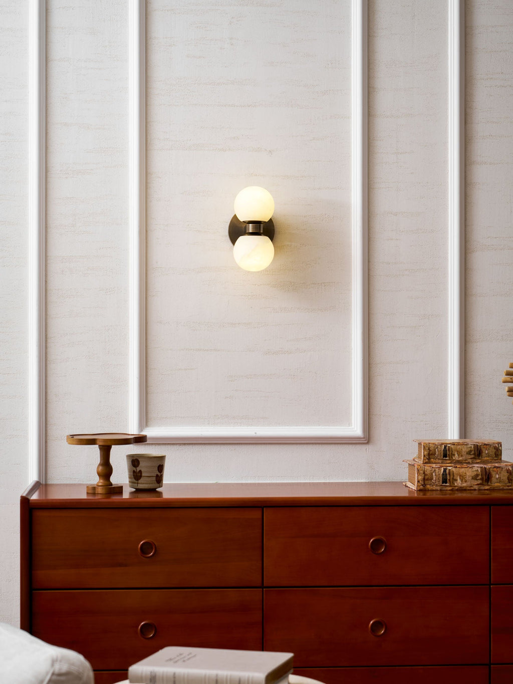 Alabaster Celestia Orb Wall Light