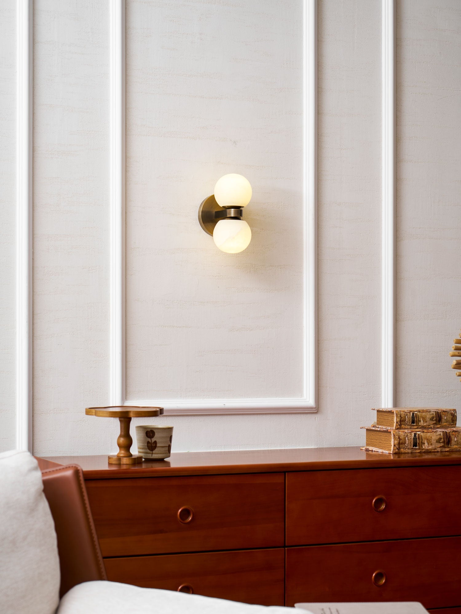 Alabaster Celestia Orb Wall Light