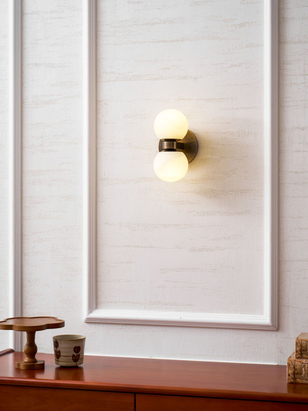 Alabaster Celestia Orb Wall Light