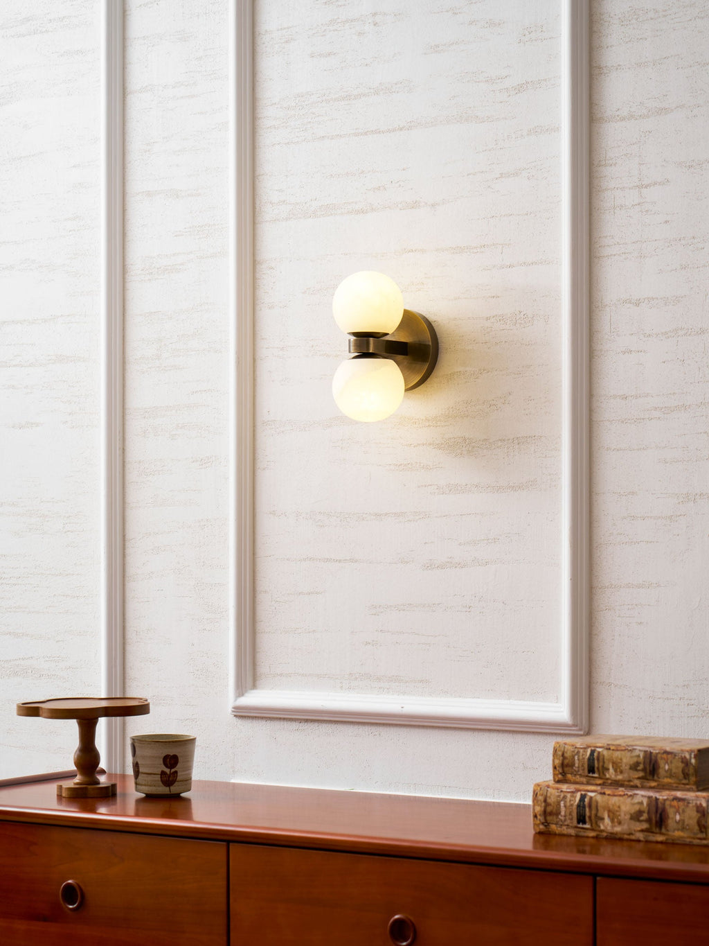 Alabaster Celestia Orb Wall Light