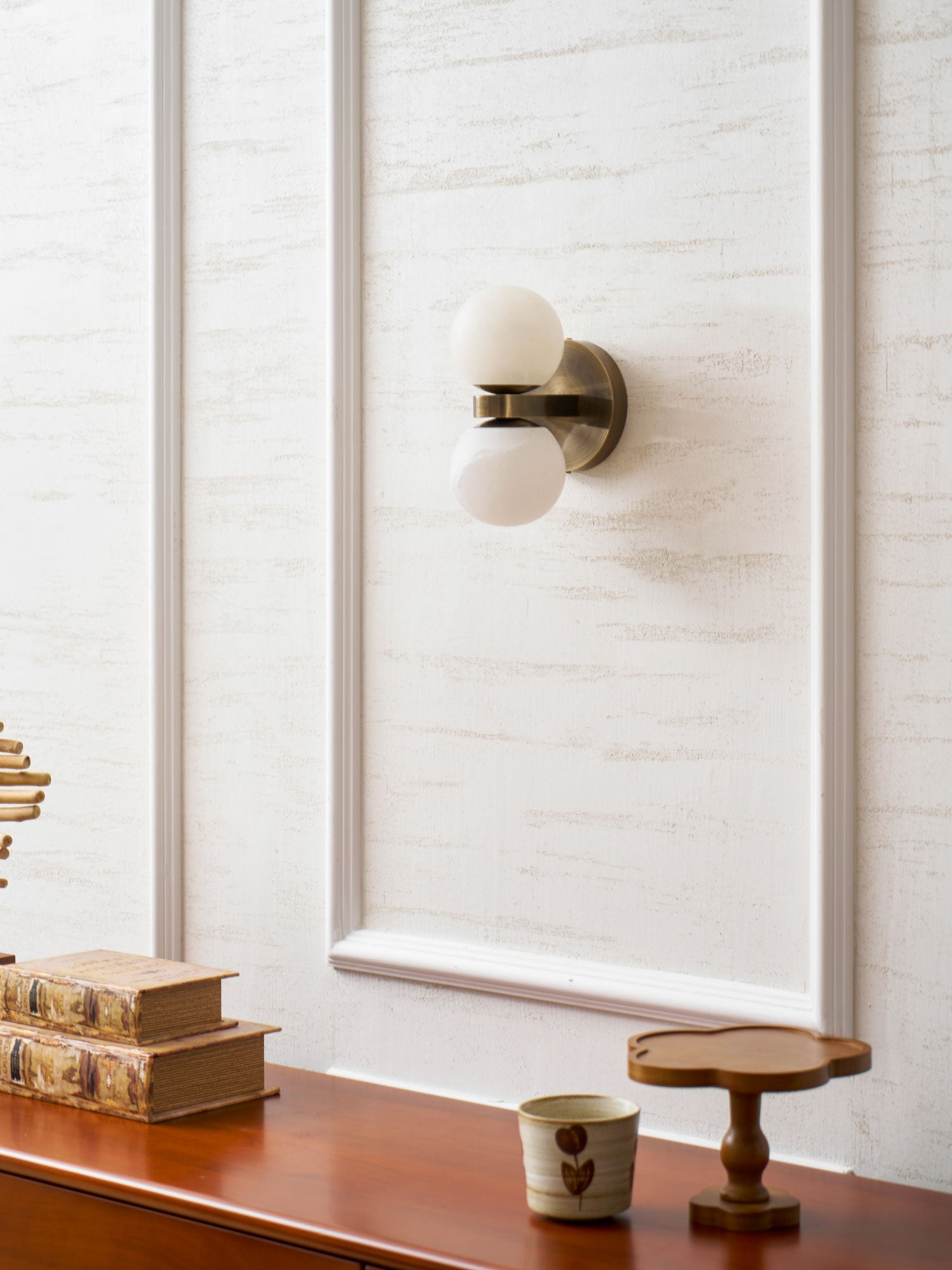 Alabaster Celestia Orb Wall Light