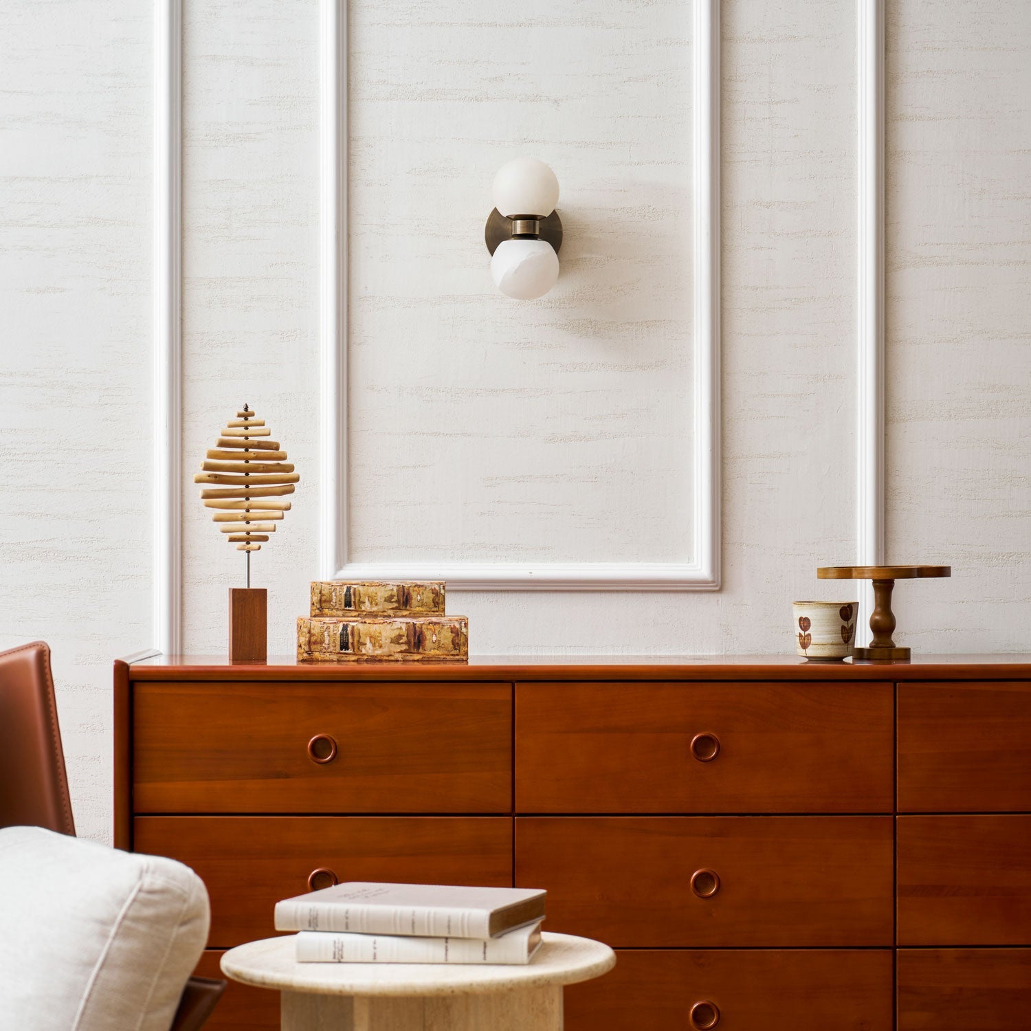 Alabaster Celestia Orb Wall Light