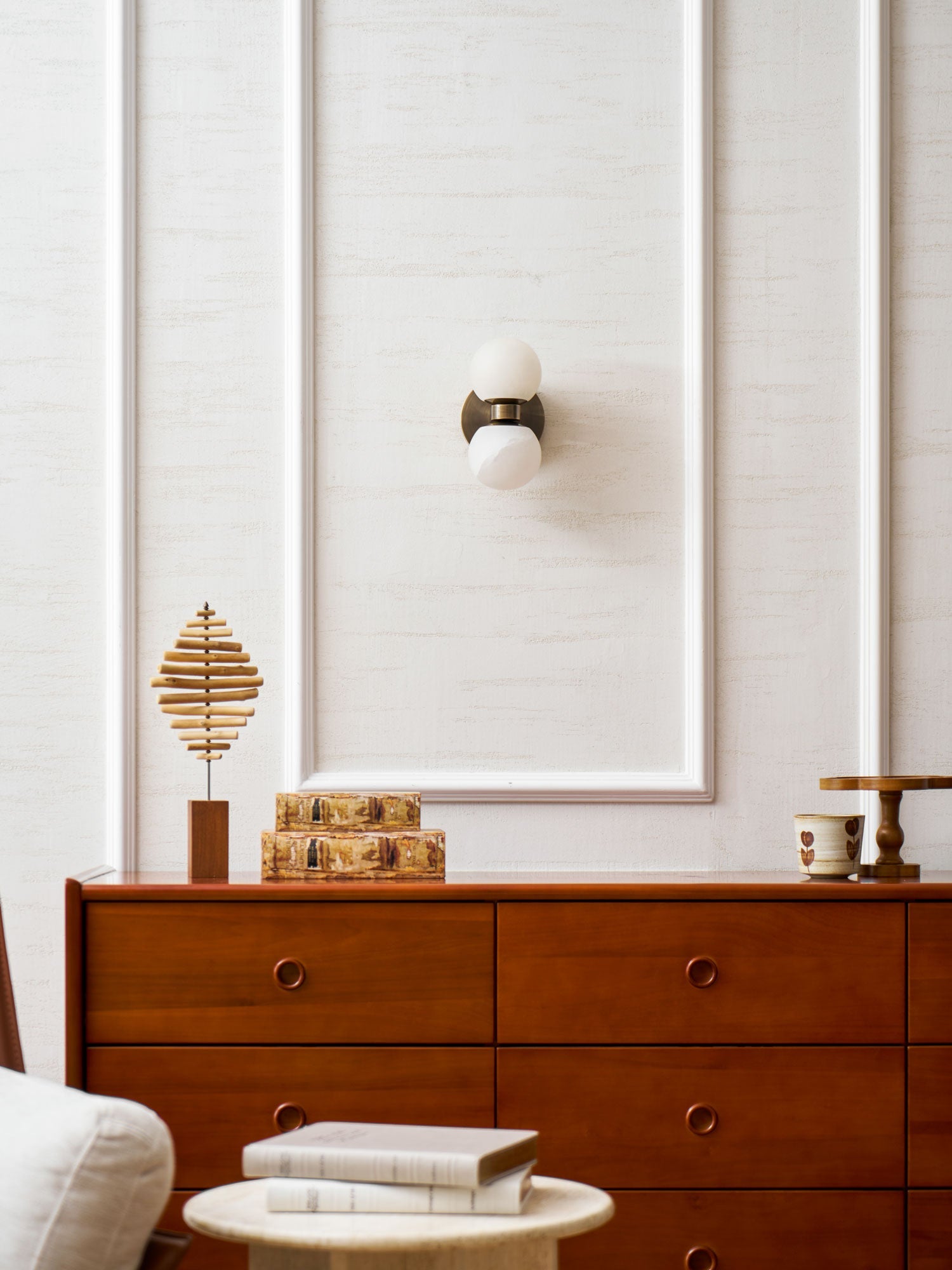 Alabaster Celestia Orb Wall Light
