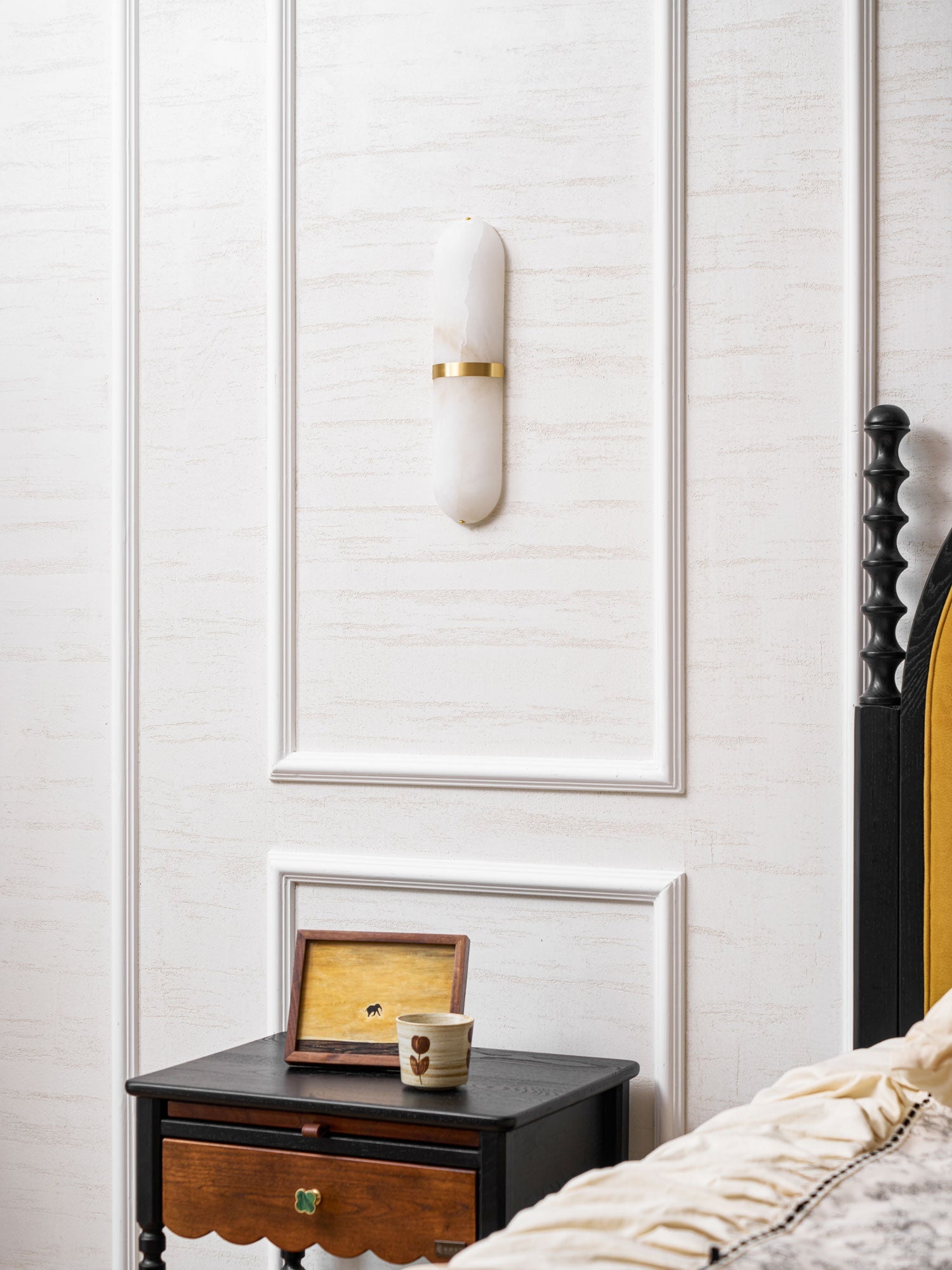 Alabaster Pill Wall Light