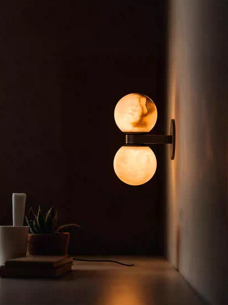 Alabaster Celestia Orb Wall Light