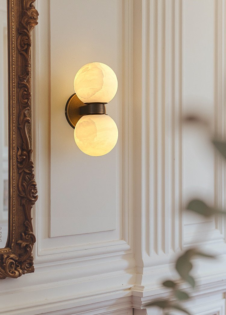 Alabaster Celestia Orb Wall Light