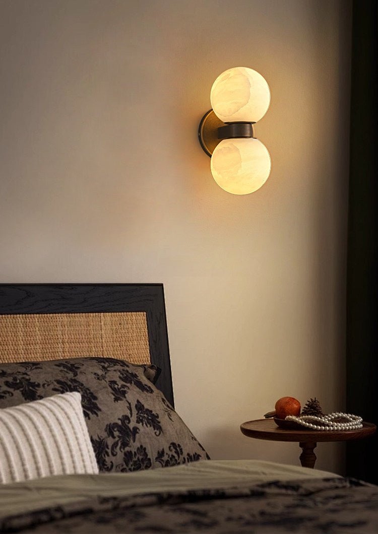 Alabaster Celestia Orb Wall Light