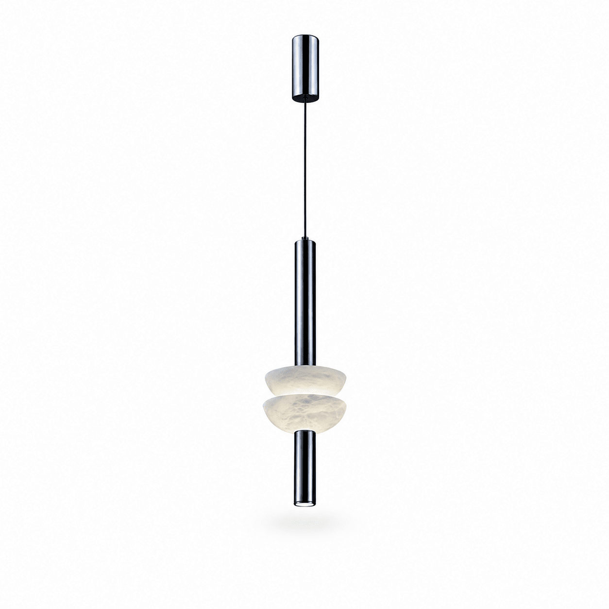 Alabaster Column Pendant Lamp