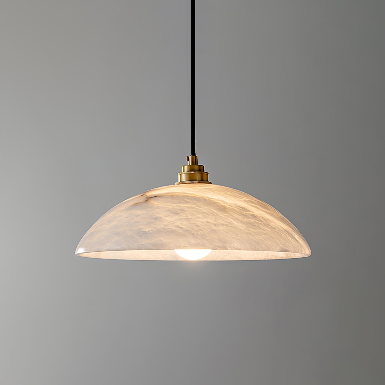 Alabaster Dome Swag Alabaster Pendant Lamp