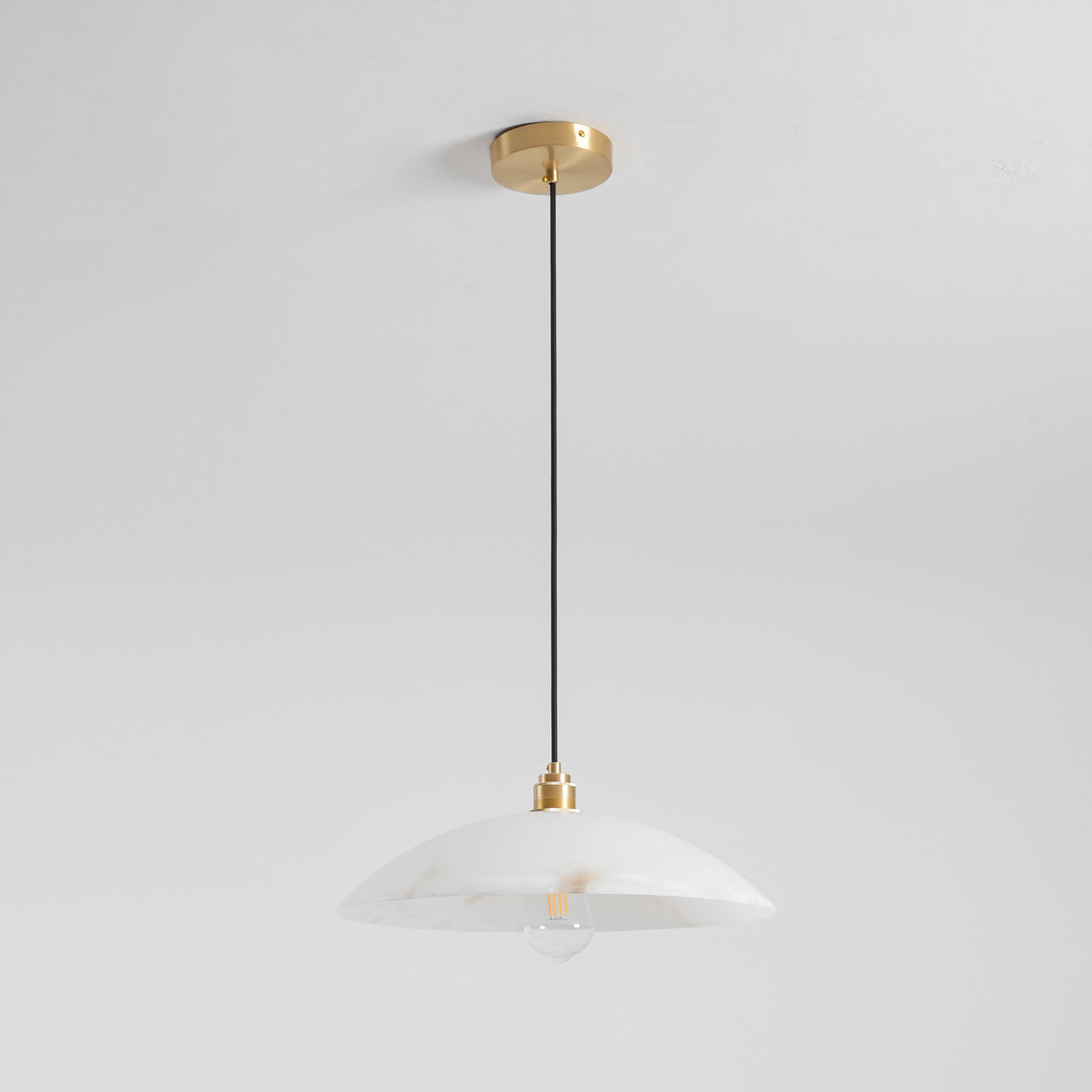 Alabaster Dome Pendant Lamp