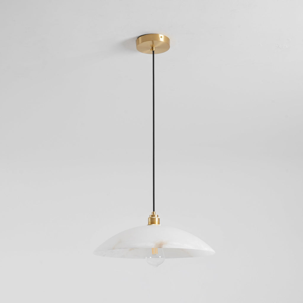 Alabaster Dome Pendant Lamp