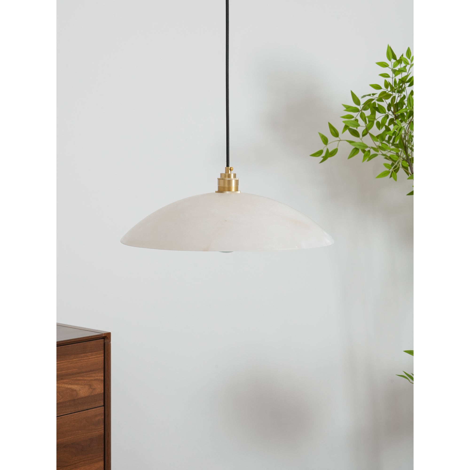Alabaster Dome Pendant Lamp