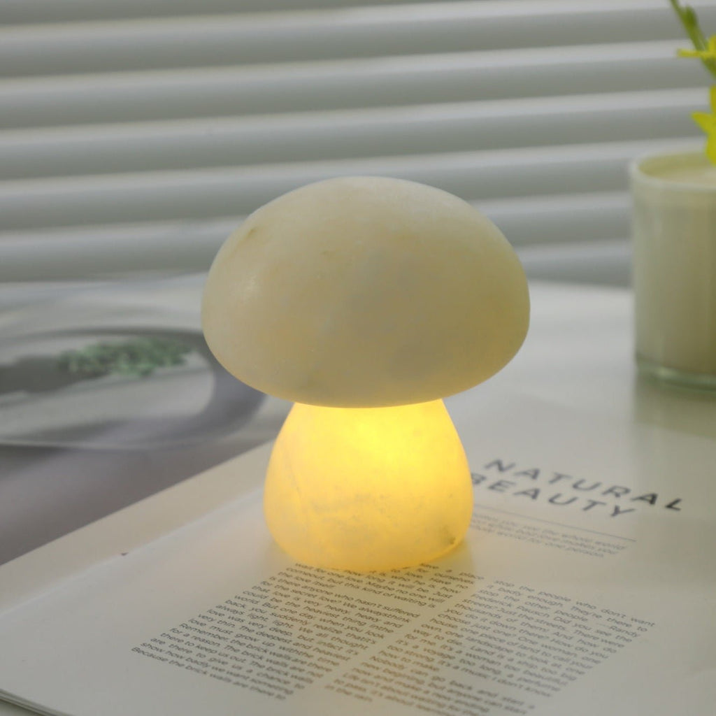 Alabaster Mushroom Table Lamp