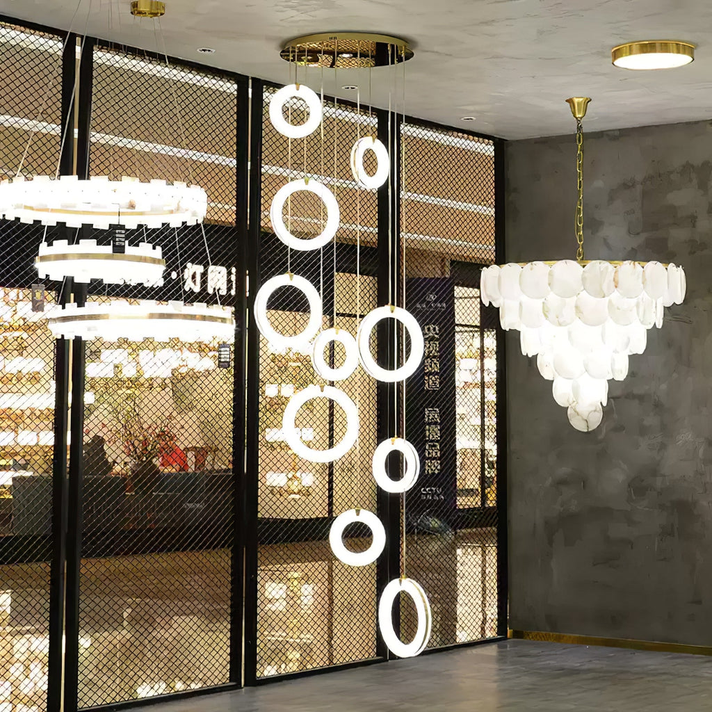 Alabaster Ring Alabaster Pendant Light