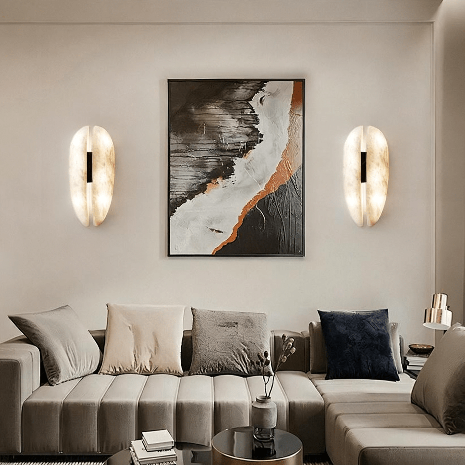 Alabaster Veil Wall Sconce