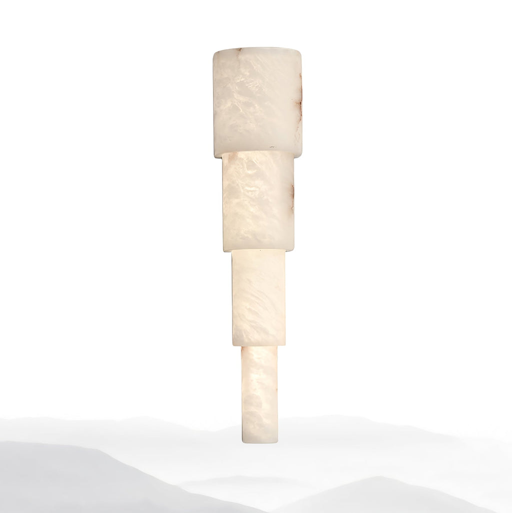 Alba Cascade Alabaster Wall Sconce