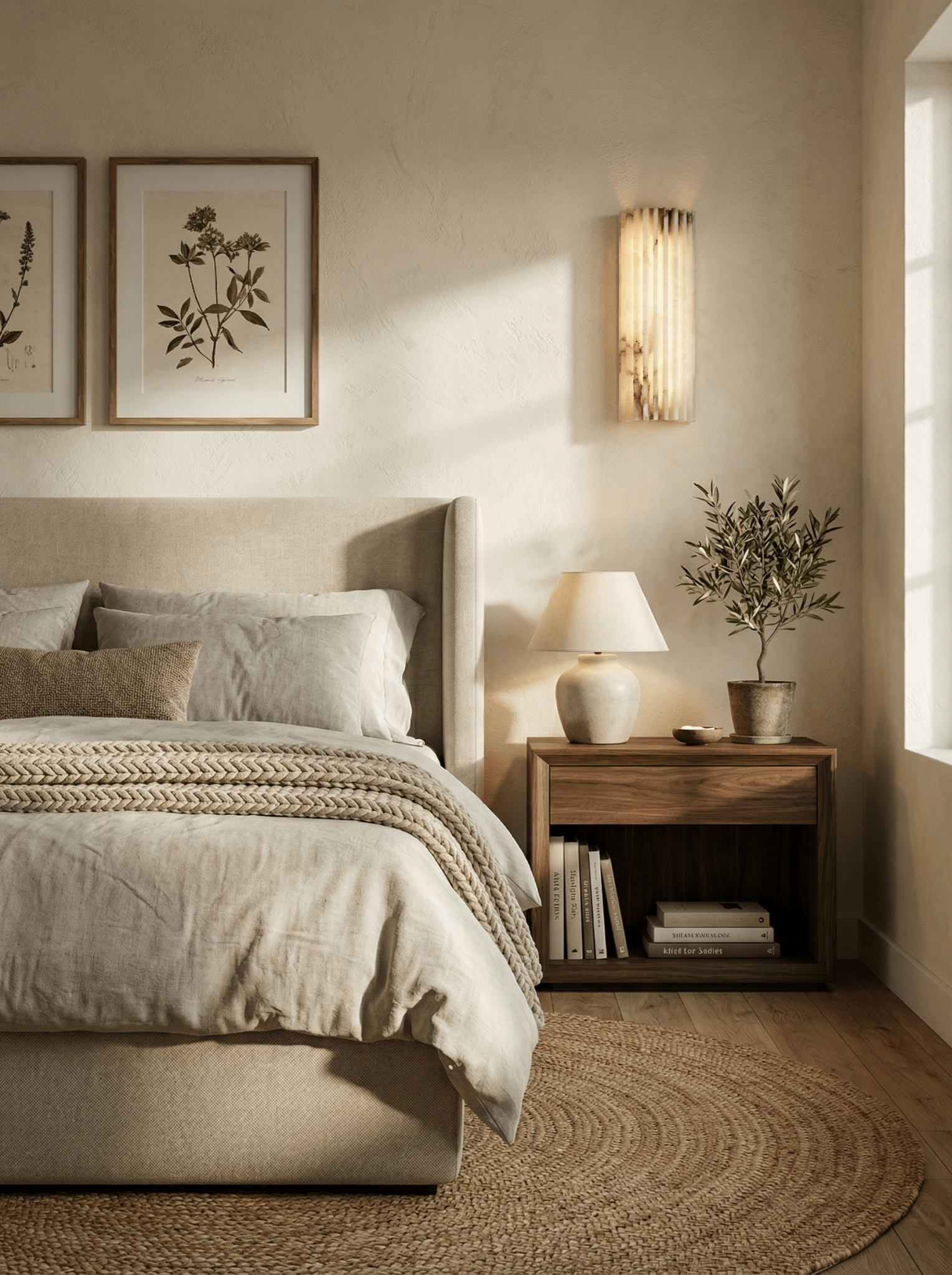 Alvia Alabaster Wall Light