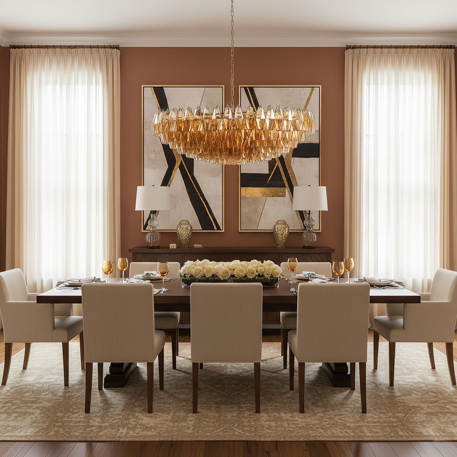 Amber Sorrento Chandelier