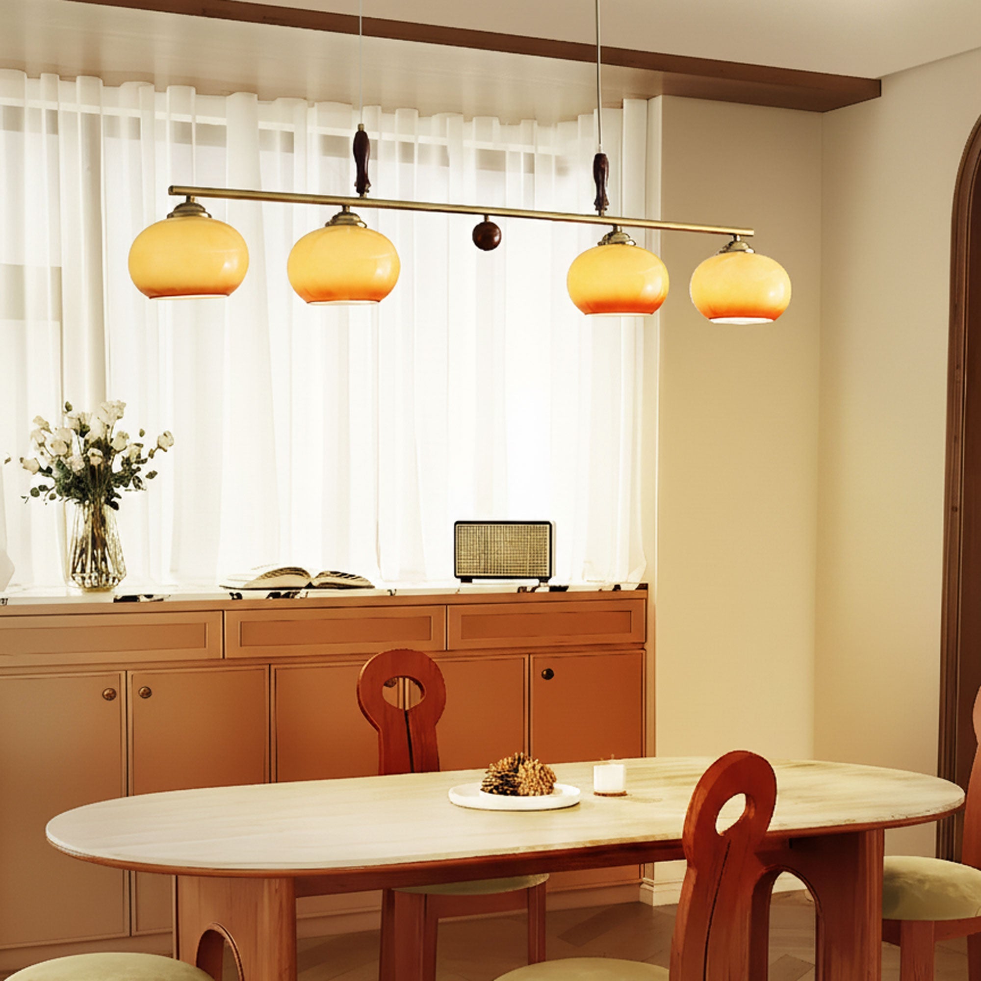 Amber Trio Pendant Lamp
