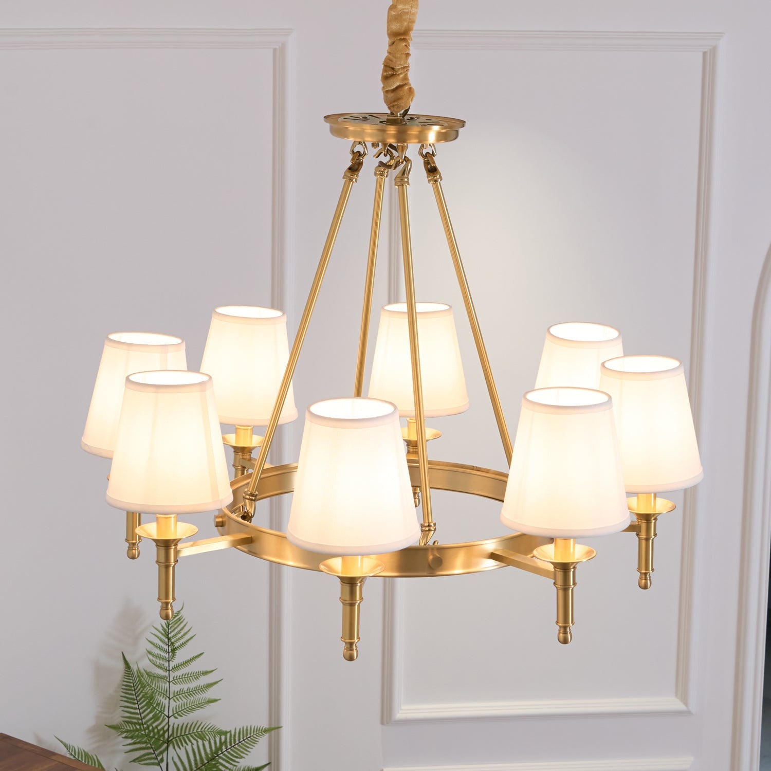 Antique Brass Chandelier