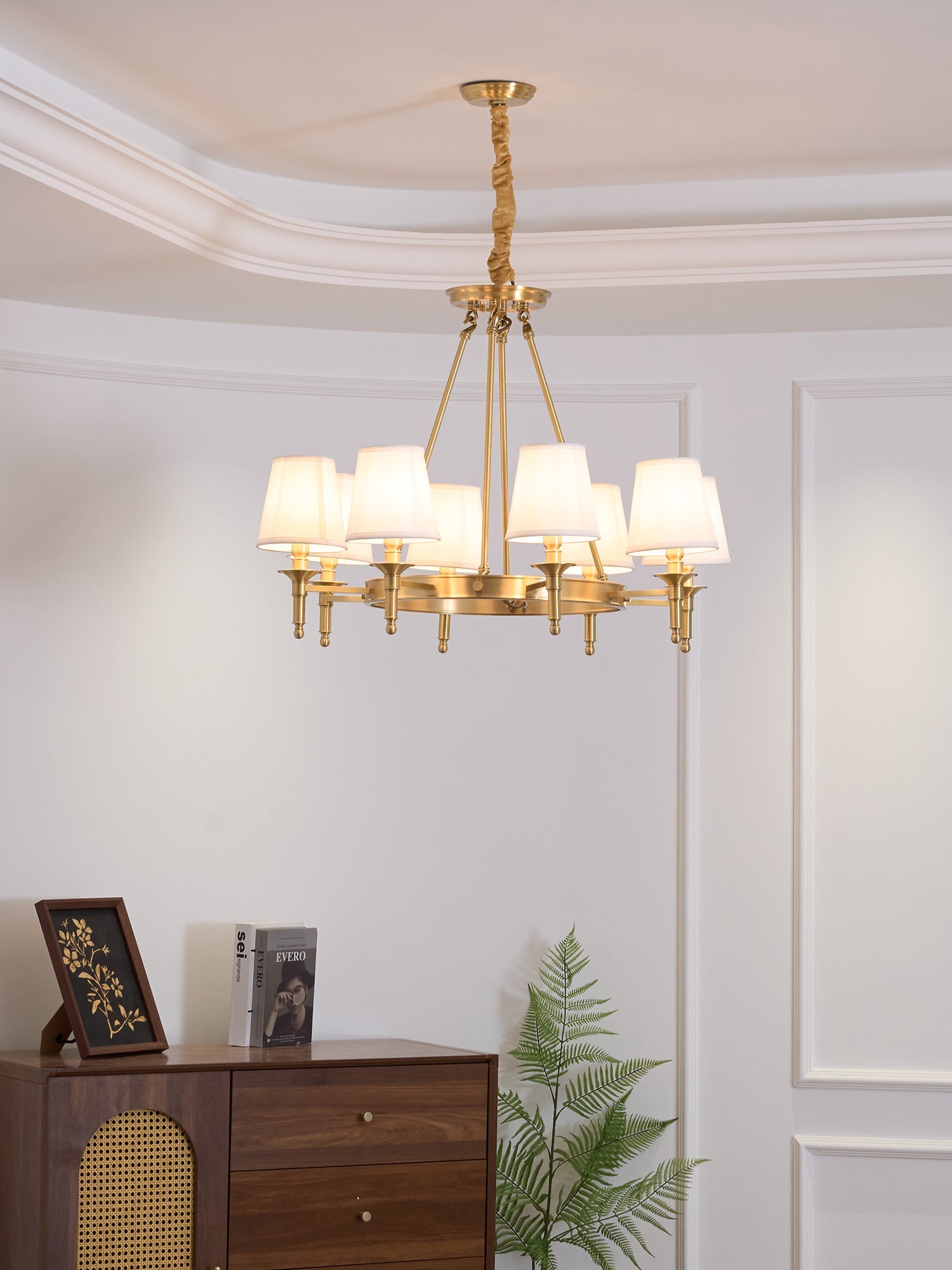 Antique Brass Chandelier