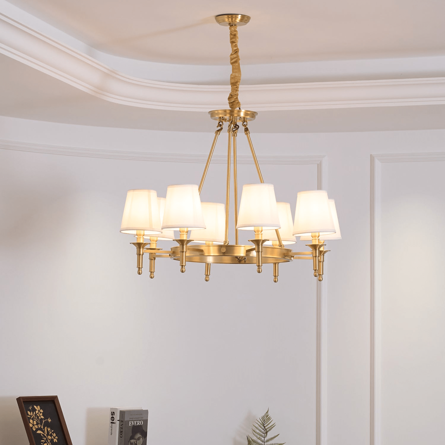 Antique Brass Chandelier