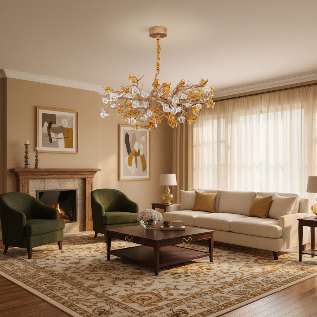 Aosta Brass Branch Chandelier