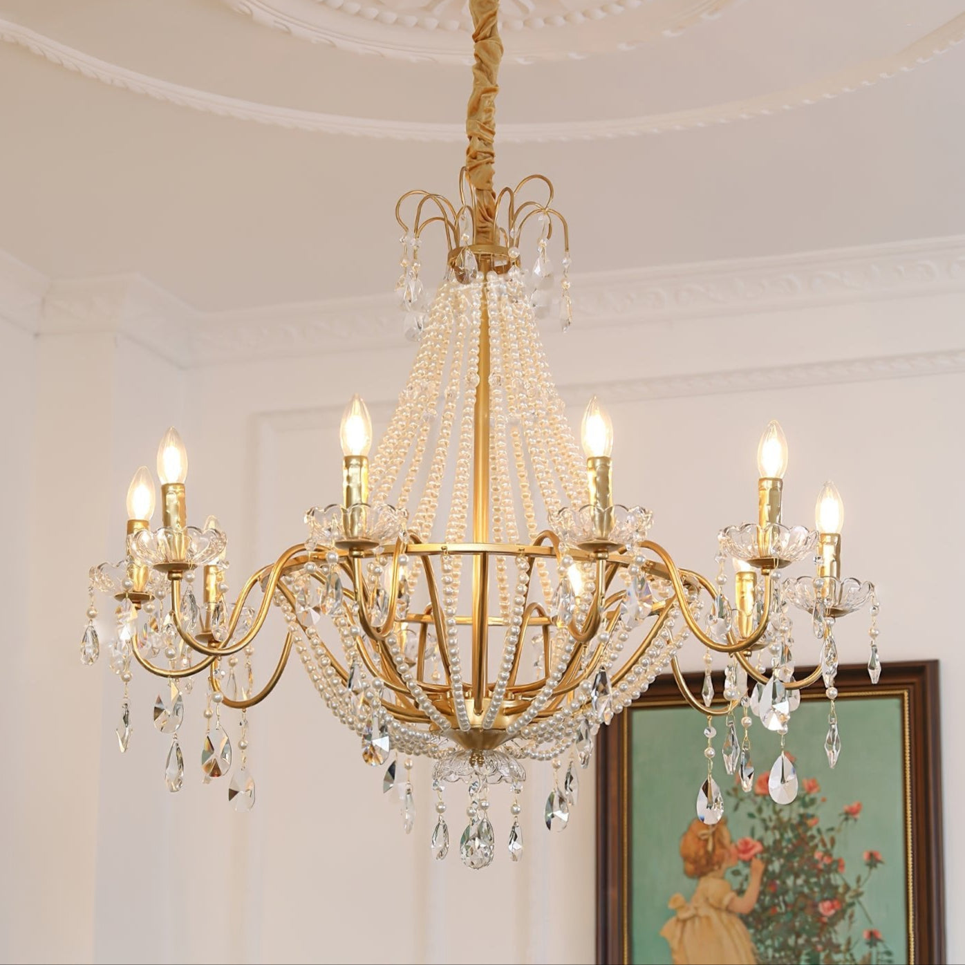 Arcadia Gold Chandelier