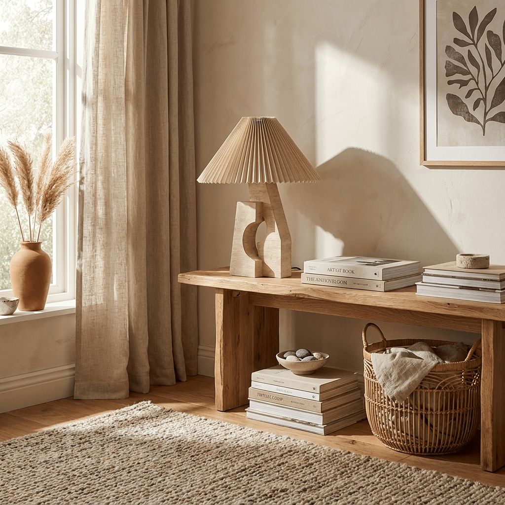 Arch Form Pleated Table Lamp