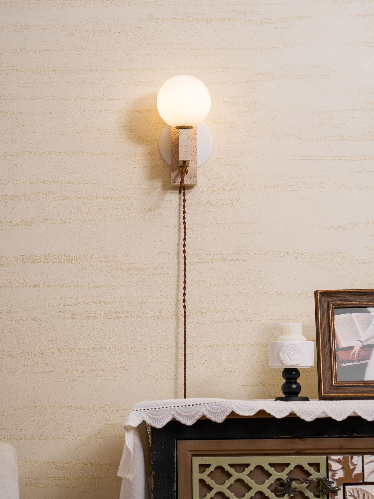 Atlas Globe Wall Sconce