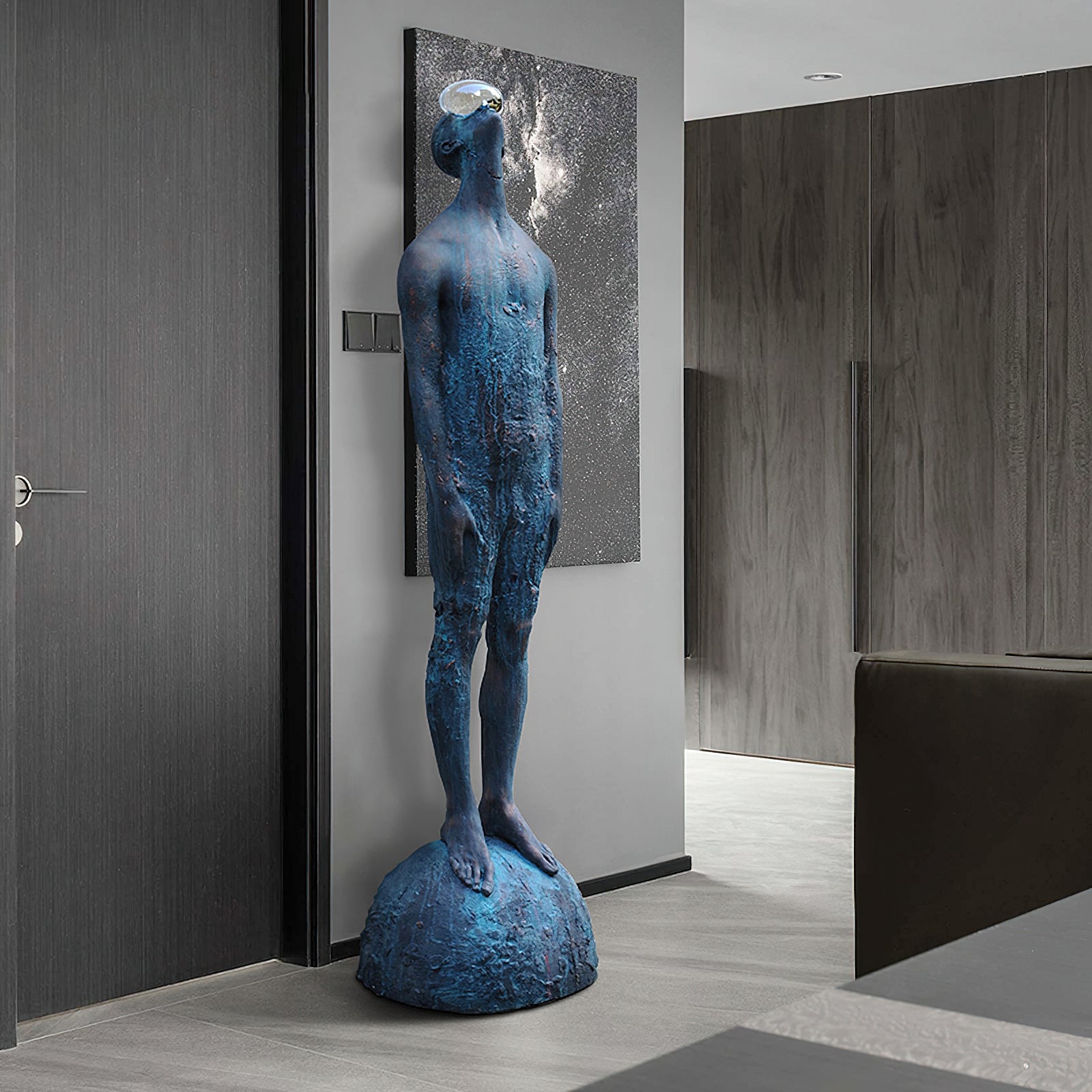Atlas Guardian Sculpture Floor Ornaments