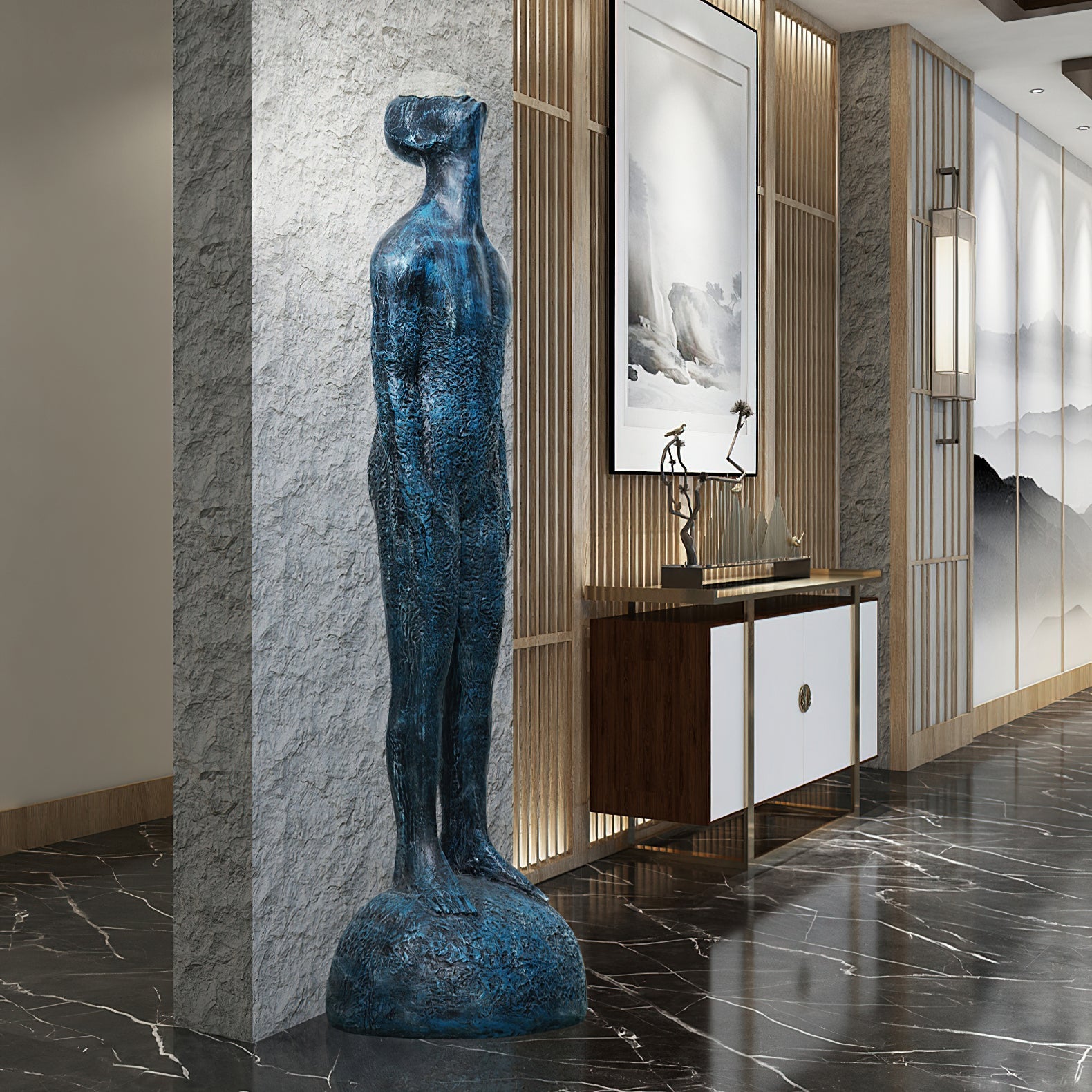 Atlas Guardian Sculpture Floor Ornaments
