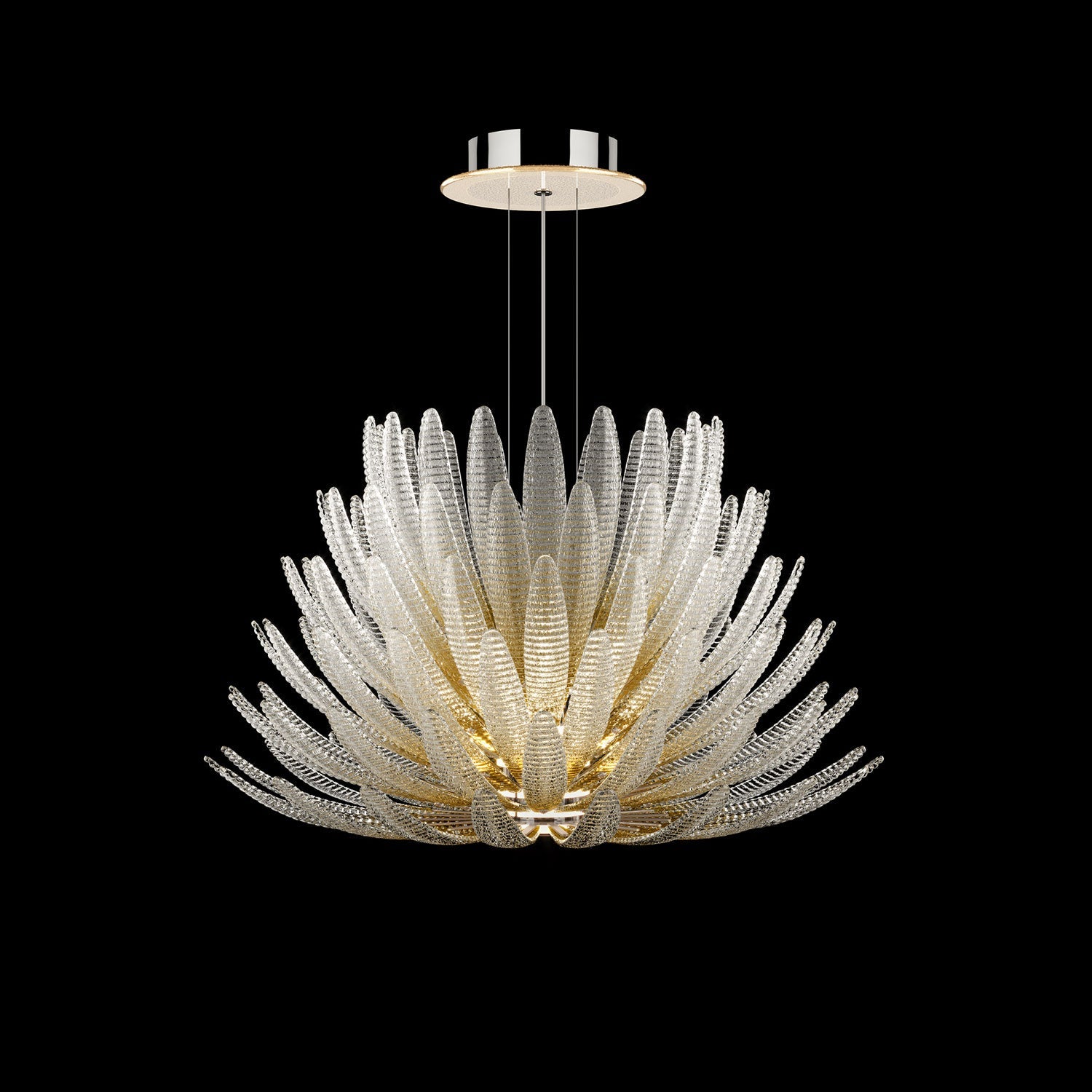 Aurelia Glass Petal Chandelier